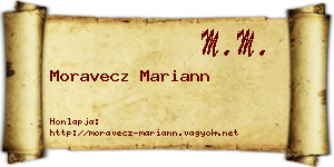 Moravecz Mariann névjegykártya